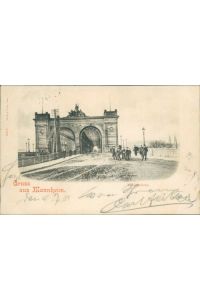 Ansichtskarte Mannheim Rheinbrücke 1901 (Nr. 9011)
