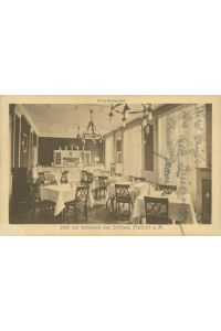 Ansichtskarte Frankfurt Hotel Restaurant zum Salzhaus innen um 1910 (Nr. 830)