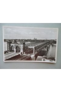 Ansichtskarte Rheinbrücken Ludwigshafen Mannheim 1933