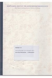 Hans-Jörg Rheinberger : a Bibliography. Preprint 411.