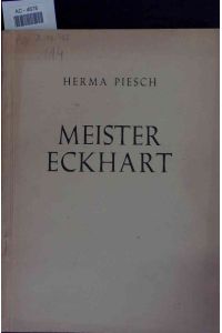 Meister Eckhart.