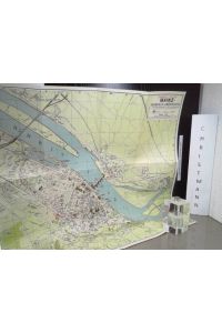 Pharus-Plan Mainz - Mombach-Biebrich + Wissenswerte Angaben für Einheimische und Fremde mit Hinweis auf den Pharus-Plan Mainz, 1 : 11. 000 (ca. 50, 5 x 39 cm)