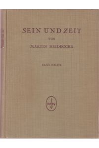 Sein und Zeit.   - Sonderdruck aus:  Jahrbuch für Philosophie und phänomenologische Forschung, Band VIII.