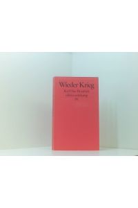 Wieder Krieg (edition suhrkamp)  - Karl Otto Hondrich