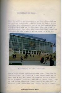 Welt-Ausstellung 1958. Studienfahrt der W UI b der Wirtschaftsoberschule Kassel nach Belgien und Holland vom 23. September bis 4. Oktober 1958 unter Leitung von Dr. E. Michael und Dr. J. A. Arnold.