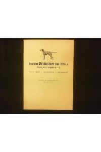 Zuchtbuch des Deutschen Dalmatiner Club von 1920 e. V. Sitz Karlsruhe.