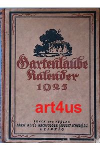 Gartenlaube-Kalender 1925 :  - 30. Jahrgang