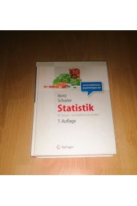 Jürgen Bortz, Christof Schuster, Statistik für Human- und Sozialwissenschaftler / 7. Auflage / gebundene Ausgabe