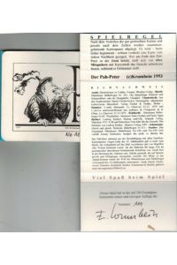 Der Pah-Peter. Kartenspiel von E. Krumbein. (25 Karten). Signiert und limitiert hier 111/300.