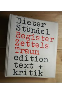 Register Zettels Traum  - edition text + kritik