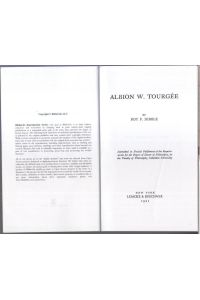 Albion W. Tourgee. - REPRINT !