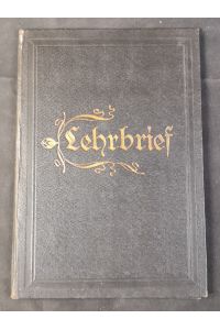 Buchdrucker-Innung zu Hamburg (Zwangs-Innung): Lehrbrief. - [Brief von 1906].