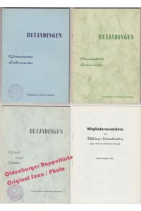 Butjadingen Konvolut: Wissenswertes, Liebenswertes & Binnendieks Butendieks & Wind und Wetter & Mitgliederverzeichnis (ab 1967) - Rüstringer Heimatbund (Hrsg)