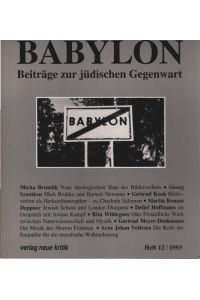 Babylon : Beiträge zur jüdischen Gegenwart; Heft 12/ 1993