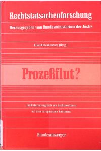 Prozeßflut? : Studien zur Prozesstätigkeit europäischer Gerichte in historischen Zeitreihen und im Rechtsvergleich.   - Rechtstatsachenforschung