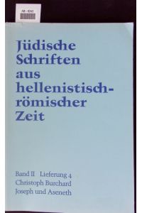 Jüdische Schriften aus hellenistisch-römischer Zeit.