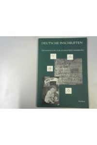 Deutsche Inschriften  - Terminologie zur Schriftbeschreibung