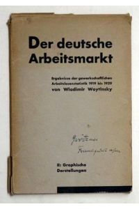 Der deutsche Arbeitsmarkt. Ergebnisse der gewerkschaftlichen Arbeitslosenstatistik 1919 bis 1929. II. Graphische Darstellungen. .