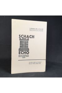 Schach-Echo. 7. Jahrgang 1938. Nummer 1.