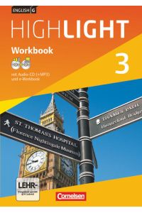 English G Highlight - Hauptschule / Band 3: 7. Schuljahr - Workbook mit Audio-Materialien: Workbook mit CD-ROM und Audios online