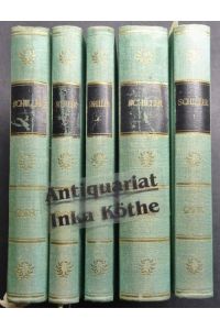 Schillers Werke in fünf Bänden - Komplett 1. bis 5. Band -  - Bibliothek Deutscher Klassiker - Ausgewählt und eingeleitet von Joachim Müller -