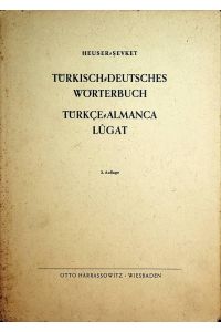 Türkisch-Deutsches Wörtenbuch.