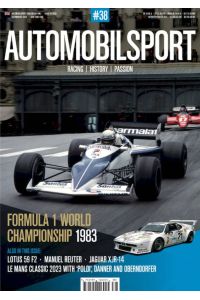Automobilsport Magazin Deutschland 2024 #38 Nelson Piquet René Arnoux (english Edition)