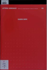 Karen Duve - Littera Borealis.   - Edition zur zeitgenössischen Literatur im Norden Nr. 06