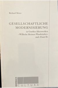 Gesellschaftliche Modernisierung in Goethes Alterswerken Wilhelm Meisters Wanderjahre und Faust II.   - (Rombach-Wissenschaften / Reihe Cultura Band 23)