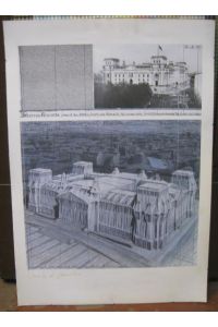 Wrapped Reichstag, project for Berlin. - 'Collage 1993 in two parts'. - Signed / Signiert ! - Kunstdruck Nr. 5. -