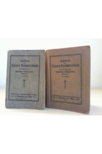 Textbuch zum kleinen Kommersbuch 1919. UND: Ausgabe 1922.