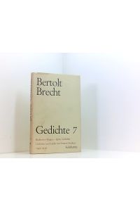 Gedichte, 10 Bde. , Ln, Bd. 7, 1948-1956: Gedichte 1–10. Band VII
