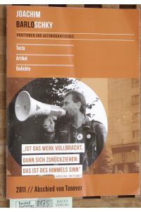 Abschied von Tenever. Positionen und autobiografisches. 2011.   - Texte, Artikel, Gedichte