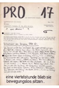 PRO ein schriftlicher Vorgang, Nr. 17. März 1970. Zusammengestellt und verteilt von Bulkowski