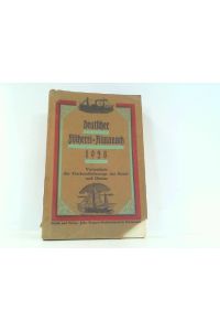 Deutscher Fischerei-Almanach 1928 - Verzeichnis der Fischerfahrzeuge der Nord- und Ostsee.
