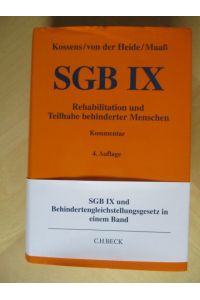 SGB IX & Rehabilitation und Teilhabe behinderter Menschen mit Behindertengleichstellungsgesetz.