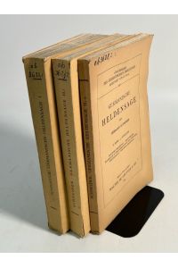 Germanische Heldensage. Band I, II/1. Abteilung und II/2Abteilung. Drei Bände.   - (= Grundriss der germanischen Philologie, 10/1, 1072 u. 10/3).