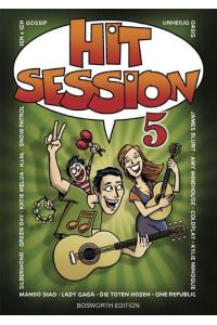 Hit Session 5: Songbook für Gitarre, Gesang: Leadsheet- u. Text-/Akkordsymb. -Version