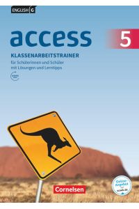 Access - Allgemeine Ausgabe 2014 - Band 5: 9. Schuljahr: Klassenarbeitstrainer mit Audios und Lösungen online