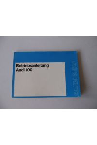 Betriebsanleitung Serviceheft Audi 100