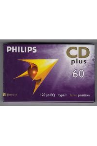 Philips CD Plus 60 Minute Audio MC Cassette Tape Leerkassette NEU OVP Made in Germany