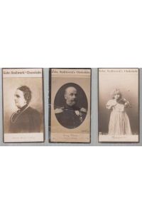 Stollwerck ( Stollwerk ) - Konvolut mit 3 Porträts: Antoinette, Herzogin von Anhalt / Georg Victor, Fürst von Waldeck / Marguerite.