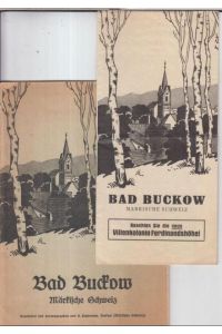 Bad Buckow. Märkische Schweiz. 2 Teile: Heft und Faltkarte.