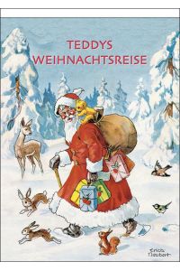 Teddys Weihnachtsreise nostalgischer Adventskalender mit 24 Blättern zum Abreißen  - ill. von Erich Neubert