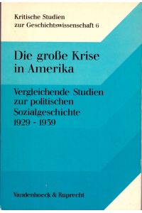 Die große Krise in Amerika. Vergleichende Studien zur politischen Sozialgeschichte 1929-1939.