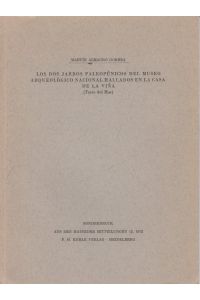 Los dos jarros paleopúnicos del Museo Arqueológico Nacional hallados en la Casa de la Viña (Torre del Mar). [De: Madrider Mitteilungen, Bd. 13, 1972].