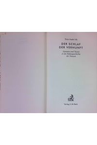 Der Schlaf der Vernunft : Literatur und Traum in der Kulturgeschichte der Neuzeit.