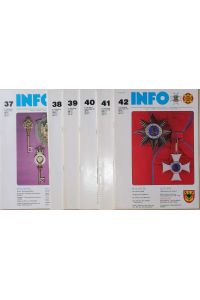 INFO - 6. Jahrgang 1985 - Hefte 37 bis 42 (Januar bis Dezember)  - - hrg. Freundes- und Förderkreis Deutsches Ordensmuseum / Wappen-Herold - Dt.Heraldische Ges.