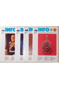 INFO - 6. Jahrgang 1985 - Hefte 44, 45, 46 und 48 bis 36 (April bis August + Dezember)  - - hrg. Freundes- und Förderkreis Deutsches Ordensmuseum / Wappen-Herold - Dt.Heraldische Ges.
