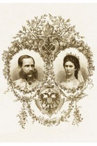 Kaiserpaar Kaiserin Elisabeth Sisi Sissi Kaiser Franz Josef I. Österreich x02, Repro auf Bütten ,